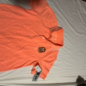 GAP Kids Orange Polo Shirt with Embroidered Design